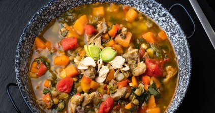 Zöldséges lencseleves