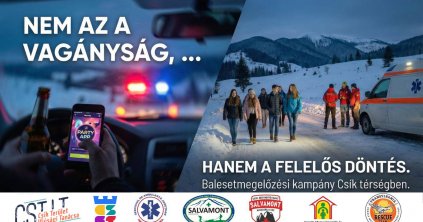 Baleset-megelőzési kampány Csíkszentkirályon