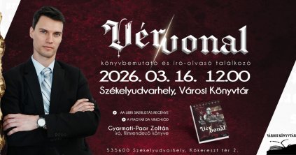 Vér/vonal-könyvbemutató Székelyudvarhelyen