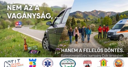 Baleset-megelőzési kampány Csíkszeredában
