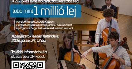 Több mint egymillió lejes keretösszeggel hirdették meg a kulturális pályázatokat Hargita megyében