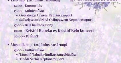 Székelyszentkirályi Levendulafesztivál