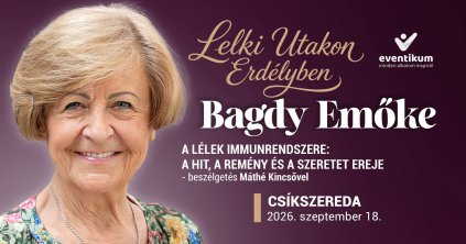 Bagdy Emőke előadása Csíkszeredában