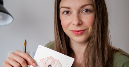 Kézzel festett meghívók