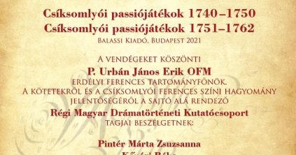 Csíksomlyói passiójátékok – könyvbemutató